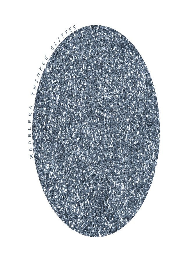 MARBLERS Twinkle Glitter [Graphite Gray] 1.5oz (42g) | Fine | Non-Toxic, Vegan, Cruelty-Free | Face, Body, Eyeshadow, Hair, Festival, Party Makeup | Nail Art, Polish | Resin, Tumbler, Slime, Craft - Image 2
